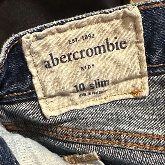 Abercrombie & Fitch Dark Blue Jeans size 10 slim - Picture 3 of 3